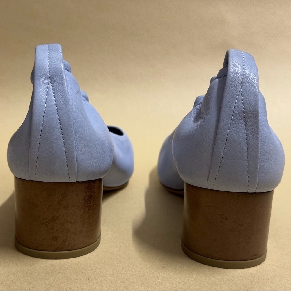 Rag & Bone Eren Chambray Leather Block Heel Pump … - image 4